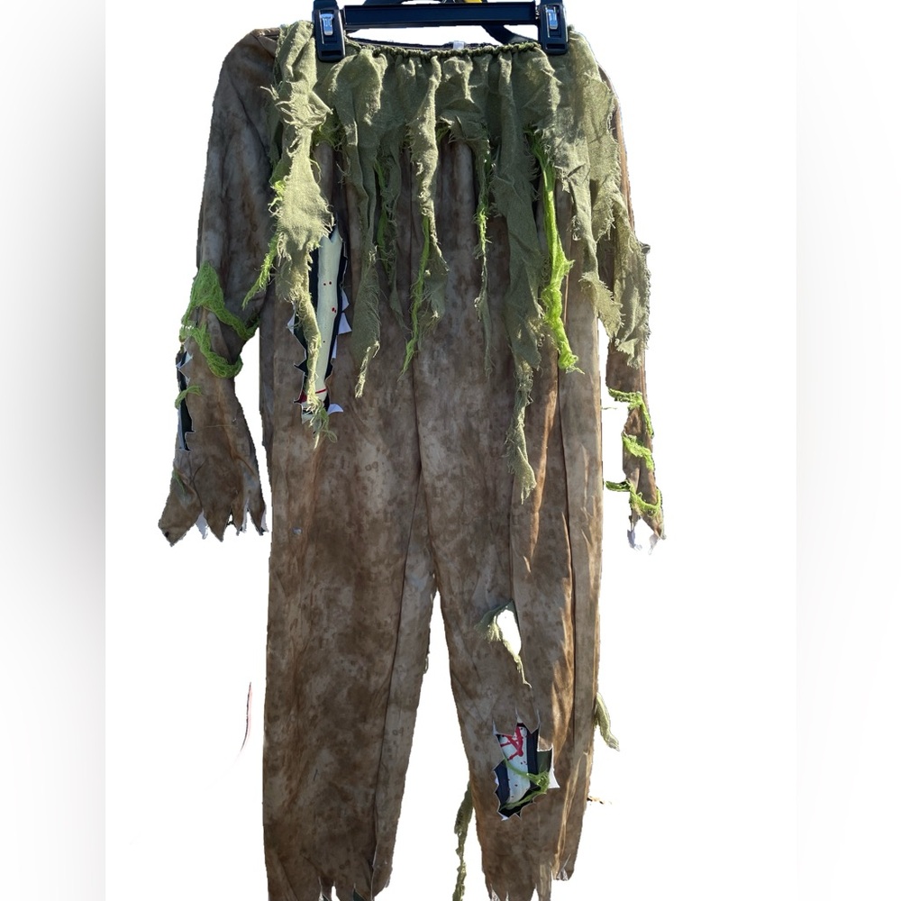 Spooktacular Creations Kids Zombie Costume - Green and Brown - Picture 7 of 7